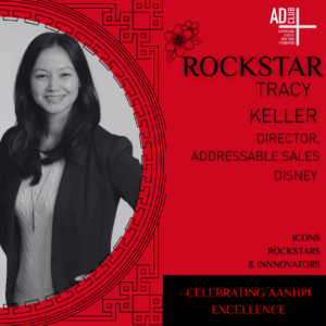 Rockstar Tracy Keller, Director of Addressable Sales at Disney followed her headshot.