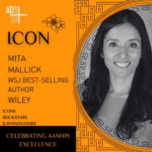 Icon Mita Mallick, Global Head of Inclusion & Culture, followed her headshot.