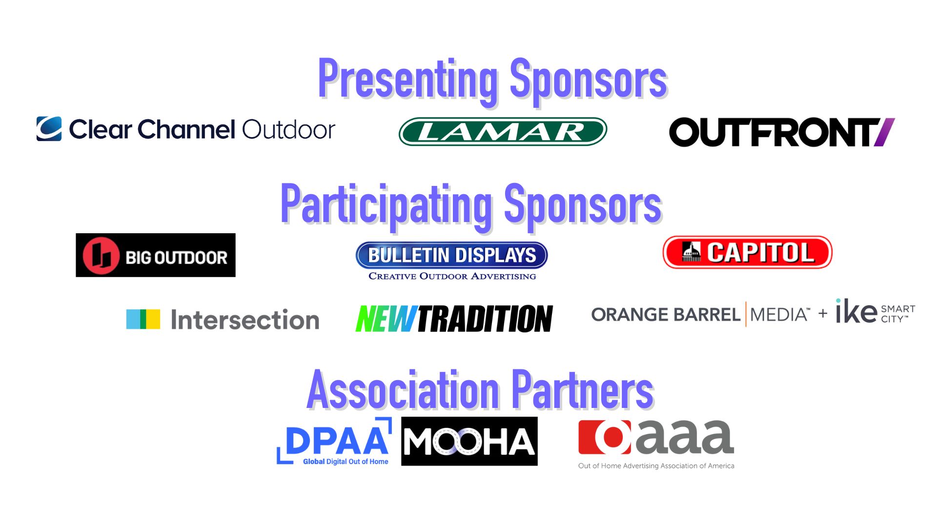 OOH Sponsors